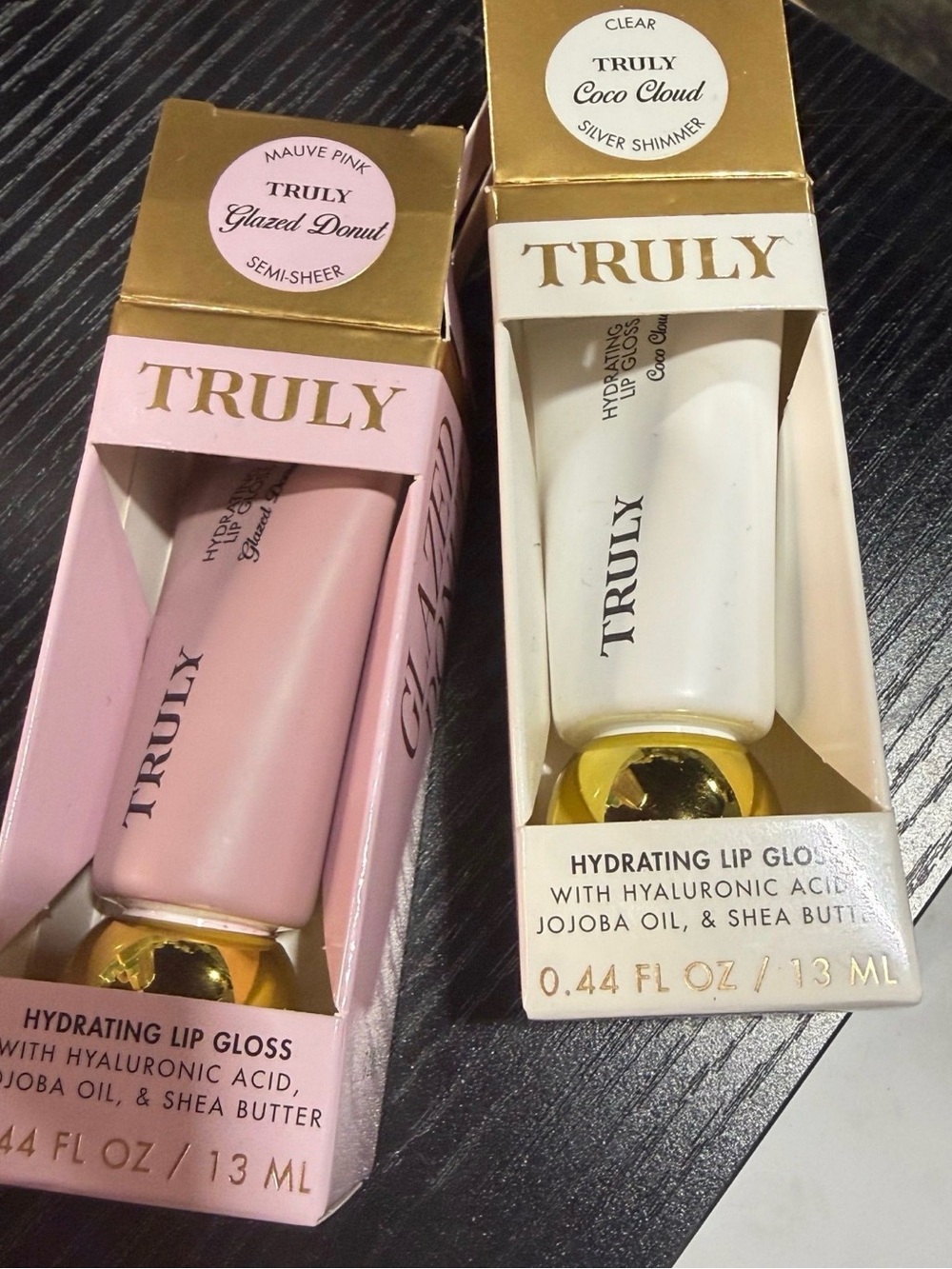TRULY Hydrating Lip Gloss Duo — Mauve Pink & Clear